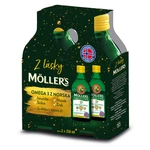 MÖLLER´S Omega 3 D+ s citronovou prichuťou DARČEKOVÉ balenie 2 x 250 ml