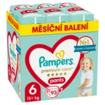 Pampers Premium Care Pants vel. 6 15+ kg plenkové kalhotky 93 ks