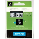 Dymo D1 53713, S0720930, 24mm x 7m čierna tlač / biely podklad, originálna páska