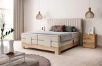 Luxusní box spring postel Elite 180x200, krémová Monolith