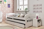 Dětská postel s úložným prostorem Klasik 140x80 cm, bílá