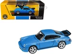1987 RUF CTR Racing Blue 1/64 Diecast Model Car by Paragon Models