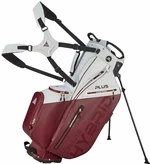 Big Max Dri Lite Hybrid Plus White/Merlot Borsa da golf Stand Bag