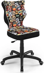 ENTELO Dětská židle Petit Black 4 ST28 pejsci