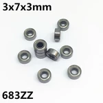 10Pcs 683ZZ L-730ZZ 3x7x3 mm Deep groove ball bearing Miniature bearing High quality Advanced High speed 683Z