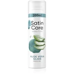 Gillette Satin Care Aloe Vera gel na holení pro ženy 200 ml