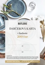 GIFT CARD Elektronický darčekový poukaz BUTLERS 200 EUR