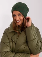 Tmavě zelená dámská pletená čepice