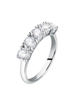 Morellato Moderní stříbrný prsten s čirými zirkony Scintille SAQF141 56 mm