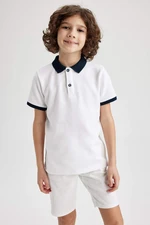 DEFACTO Boys Regular Fit Polo Neck Short Sleeved Polo T-Shirt