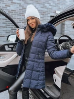 Women's quilted winter jacket LELISIA dark blue Dstreet