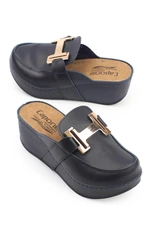 Capone Outfitters Anatomical Soft Comfortable Sole, Wedge Heels Mommy Slippers.