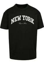 Oversize tričko New York College černé