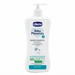 CHICCO Šampon na vlasy a tělo s dávkovačem Baby Moments 92 % přírodních složek 500 ml