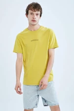 DEFACTO Regular Fit Crew Neck Printed T-Shirt