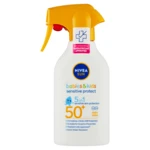 NIVEA Sun Sensitive Protect Detský opaľovací sprej OF 50 270 ml