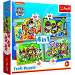 Puzzle 4v1 Tlapková patrola