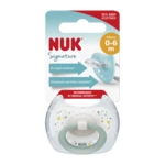 NUK dudlík Signature 0-6 m, bílo/zelený