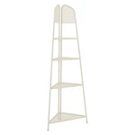 Beżowa metalowa półka narożna na balkon Garden Pleasure MWH, wys. 180 cm