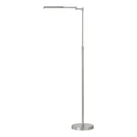 Lampa stojąca LED w kolorze srebra z metalowym kloszem (wysokość 130 cm) Nami – Fischer & Honsel