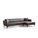 Ciemnoszara sofa narożna Belissimo, narożnik prawy – Balcab Home