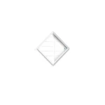 Zestaw 3 luster ściennych w białych ramach Oyo Concept Luna, 24x24 cm