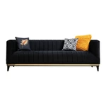 Czarna sofa 222 cm Bellino – Artie