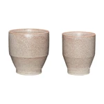 Ceramiczne ręcznie wykonane osłonki na doniczki zestaw 2 szt. ø 16 cm Ashes – Hübsch