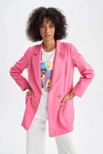 DEFACTO Oversize Fit Crepe Blazer Jacket