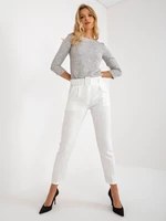 Classic Ecru trousers made of Giulia fabric