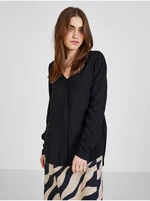 Black blouse with extended back VILA Paya - Women