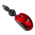 Genius Myš Micro Traveler V2, 1200DPI, optická, 3tl., drátová USB, červená, Micro Genius Myš Micro Traveler V2, 1200DPI, optická, 3tl., drátová USB, červená, Micro