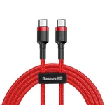 Datový kabel Baseus Cafule USB-C/USB-C PD2.0 2m 60W (20V 3A) červený