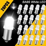 20pcs Car Led Instrument Panel Light Ba9s Round Bulbs Dashboard Lamp Interior Reading Lamp Width Light Car Interior Lights