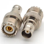 2pcs RF connector SL16/BNC-KK UHF female to BNC female M/BNC-KK UHF/BNC-KK