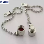 50pcs Metal SMA dust cap with chain SMA female connector SMA protective terminal cover waterproof accessory free shipping ELINK