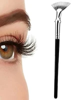 Mascara Fan Shaped Brush With Soft Double Layer Bristles High Quality 120 Degree Folded Fan Shaped Mascara Brush For Women