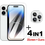 For iPhone 14 Pro Max Glass Full Glue Screen Protector For iPhone 14 13 12 Pro Max Tempered Glass For iPhone 14 13 12 Lens Flim