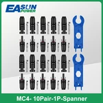 EASUN POWER 10Pairs X Connector Male Female Solar Connector Solar Panel Branch Series Connect For Solar Power System