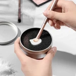 Color Remover Sponge Brush Washing Scrubber Clean Kit Makeup Brush Dry Cleaner Box Double Use Eye Shadow Brushes