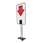 Aluminum Material Stand for Manual Ticket Dispenser Take a Number Machine