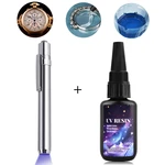 UV Resin Glue 25g Epoxy Resin Glue Ultraviolet Quick Drying Solar Curing Epoxy Transparent High Hardness DIY Jewelry Making Gel