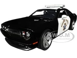 2009 Dodge Challenger SRT8 Black and White "California Highway Patrol" Limited Edition to 306 pieces Worldwide 1/18 Diecast Model Car by ACME