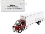 Peterbilt 536 Truck with Supreme Signature Van Body Red Metallic "Transport Series" 1/32 Diecast Model by Diecast Masters