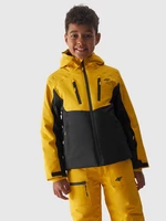 Chlapecká lyžařská bunda membrána 10000 - žlutá