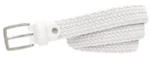 Alberto Belt Basic Braided Womens White 90