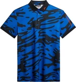 J.Lindeberg Tour Tech Reg Fit Print Mens Polo Neptune Nautical Blue XL