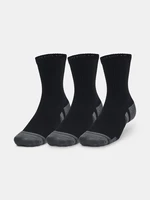 Under Armour UA Performance Cotton 3p Mid Ponožky 3 páry dětské Černá