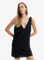 Black Women's Lace Dress Desigual Lace - Women's