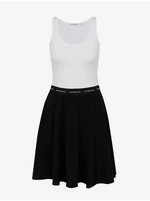 Bílo-černé dámské šaty Calvin Klein Jeans - Dámské